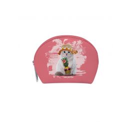 Porte monnaie demie-lune Jasmine miami pamplemousse Téo jasmin 